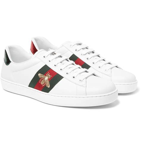 gucci mens trainers white|gucci white sneakers for men.